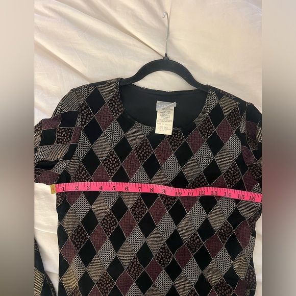 Vintage “Rabbit Rabbit” Harlequin Maxi Dress | 90s - Picture 6 of 6